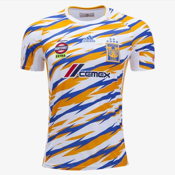 Camiseta Tigres de la UANL Tercera 2019-2020 Blanco Amarillo